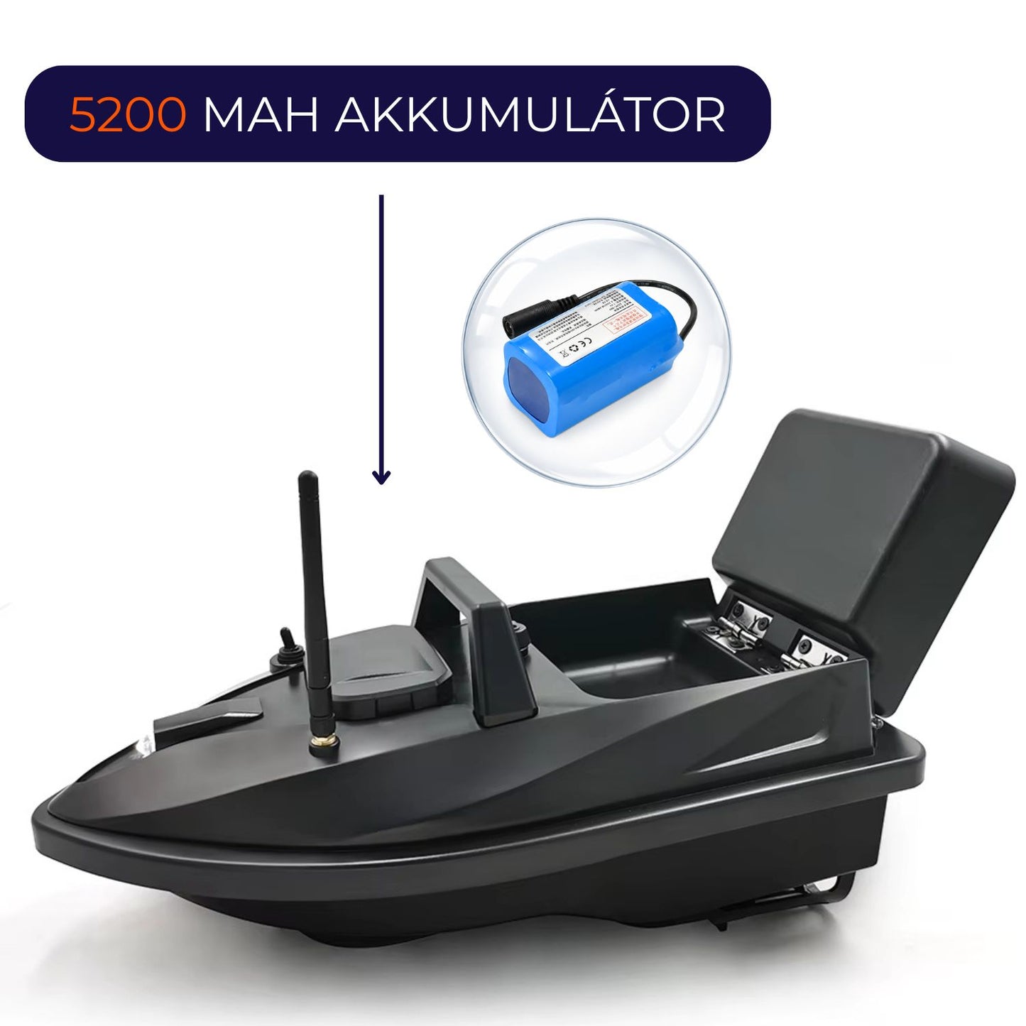 Hooky V805 Bait Boat (5200 mAh)