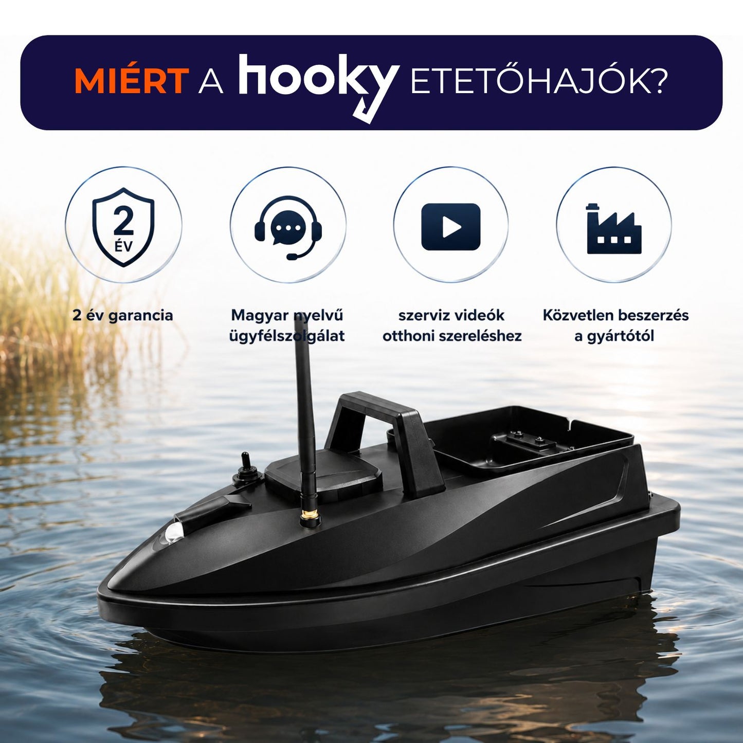Hooky V805 Bait Boat (5200 mAh)