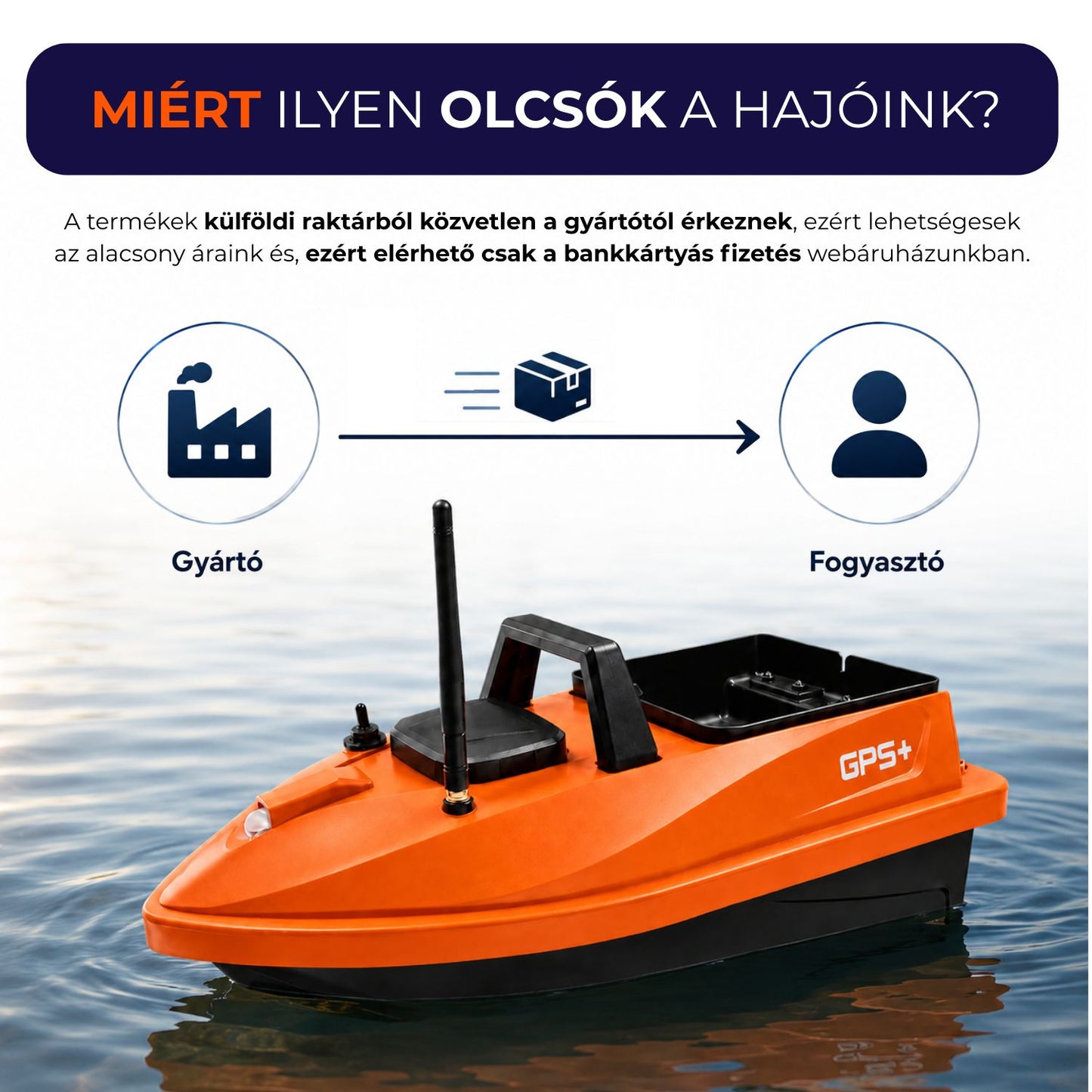 Hooky V805 Bait Boat (5200 mAh)
